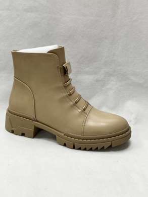 Botki damskie ocieplane na płaskim (36-41) JJ40 KHAKI