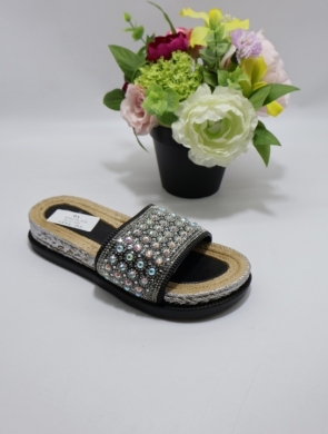 Klapki damskie na płaskim (36-41) BJ662 BLACK
