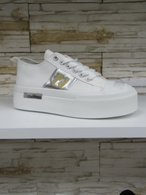 Trampki damskie na koturnie (36-41) LY100 WHITE
