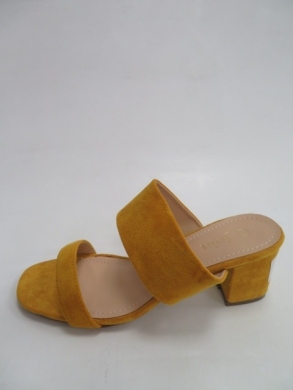 Klapki damskie na obcasie (36-41) 195 YELLOW