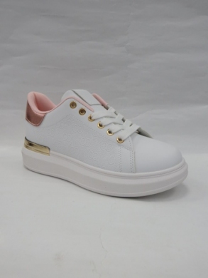 Buty sportowe damskie na płaskim (36-41) 0065-6 PINK