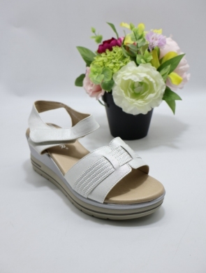 Sandały damskie na koturnie (36-41) J-333 WHITE