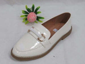 Mokasyny damskie na płaskim (36-41) 8033 WHITE