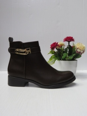 Botki damskie ocieplane na płaskim (36-41) Y85-7 BROWN