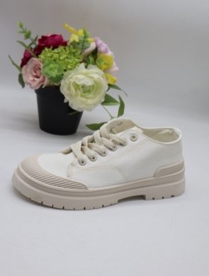 Trampki damskie na płaskim (36-41) BL281 WHITE
