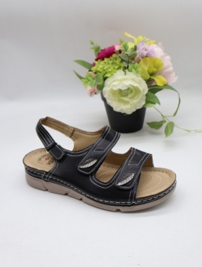 Sandały damskie na płaskim (36-41) 29789-1 BLACK