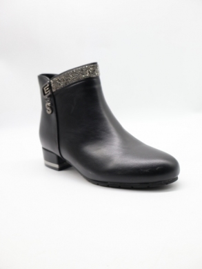 Botki damskie ocieplane na obcasie (36-41) DX2312 BLACK