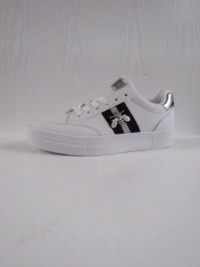 Buty sportowe damskie na płaskim (36-41) 88-90 WHITE/SILVER