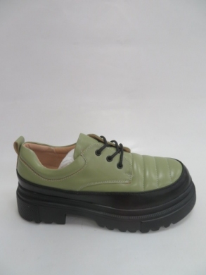 Półbuty damskie na płaskim (36-41) C21-8681 BLACK/GREEN