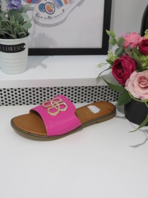 Klapki damskie na płaskim (36-41) W97 FUCHSIA