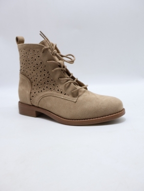Botki damskie na płaskim (36-41) H153-2 KHAKI