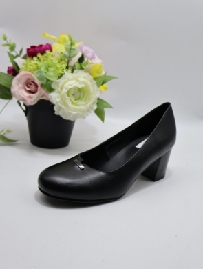 Czółenki damskie na obcasie (36-41) YCC-106 BLACK