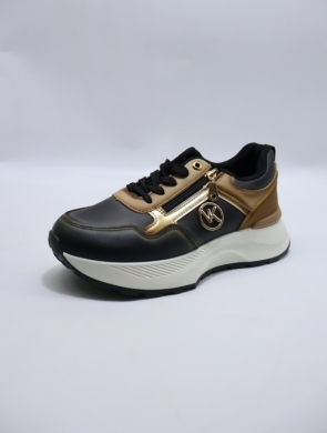 Buty sportowe damskie na płaskim (36-41) 6458 BLACK