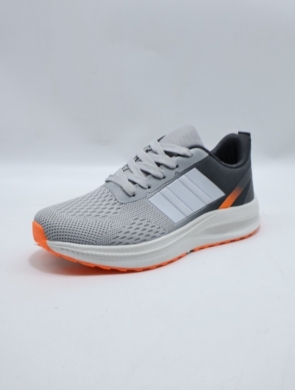 Buty sportowe damskie na płaskim (36-41) DQ103-6 GR/ORANGE