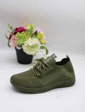 Buty sportowe damskie na płaskim (36-41) BK25 GREEN