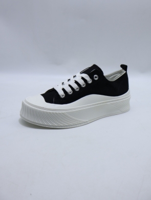 Trampki damskie na płaskim (36-41) LA189 BLACK