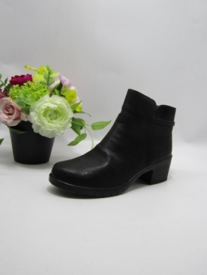 Botki damskie ocieplane na obcasie (36-42) 7117-1 BLACK