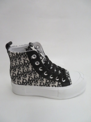 Trampki damskie na płaskim (36-41) R940 BLACK