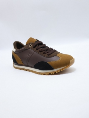Buty sportowe damskie na płaskim (36-41) 6450 BROWN