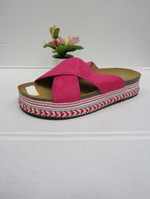Klapki damskie na koturnie (36-41) 202-1 FUCHSIA