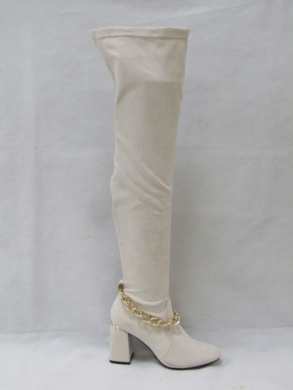 Kozaki damskie na obcasie (36-41) 3320 BEIGE