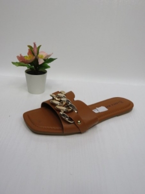 Klapki damskie na płaskim (36-41) F-39 CAMEL