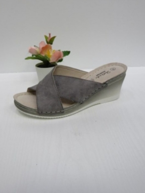 Klapki damskie na koturnie (36-41) 521 GREY