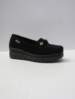 Mokasyny damskie na koturnie (36-41) GS66 BLACK
