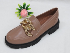 Mokasyny damskie na płaskim (36-41) W-205 KHAKI