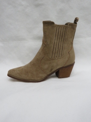 Botki damskie na obcasie (36-41) 7885 KHAKI