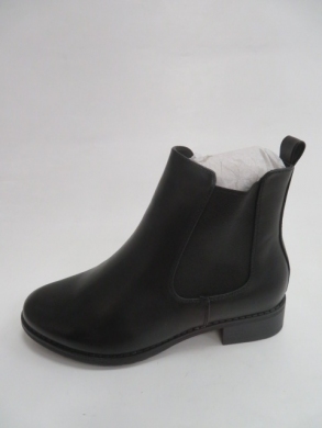 Botki damskie jesienne na płaskim (36-41) A-593 BLACK