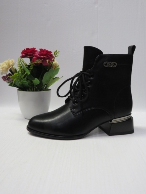 Botki damskie ocieplane na obcasie (36-41) X-6658-12A BLACK