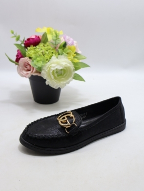 Mokasyny damskie na płaskim (36-41) XYG2312-5 BLACK