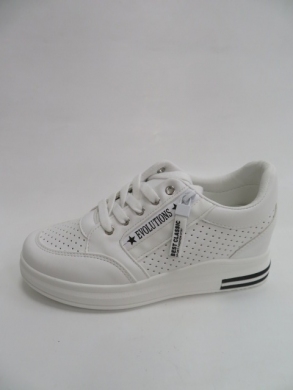 Buty sportowe damskie na koturnie (36-41) AB887 WHITE