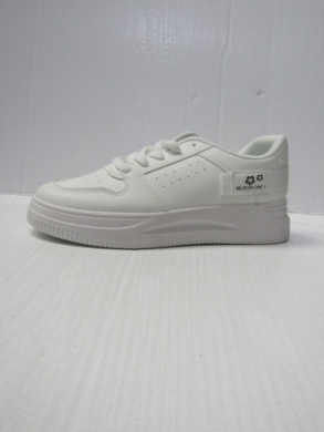 Buty sportowe damskie na płaskim (36-41) 6821-28 WHITE/BLACK