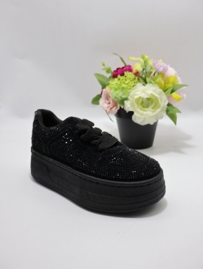 Buty sportowe damskie na płaskim (36-41) A-119 BLACK