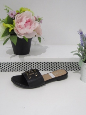 Klapki damskie na płaskim (36-41) 5174 BLACK