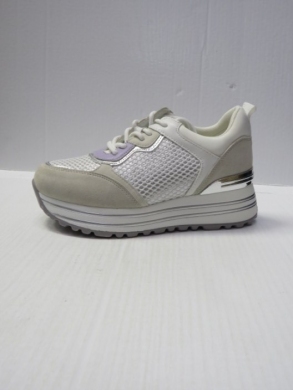 Buty sportowe damskie na koturnie (36-41) HQ295 WHITE