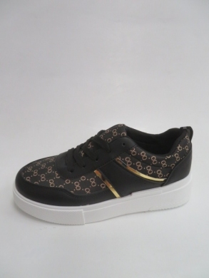 Buty sportowe damskie na płaskim (36-41) H2149 BLACK
