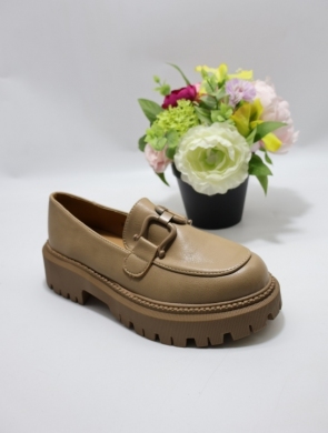 Mokasyny damskie na płaskim (36-41) H8-299 KHAKI