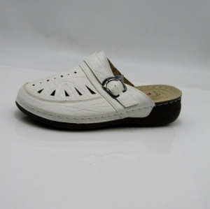 Klapki damskie na płaskim (36-41) 9902 WHITE