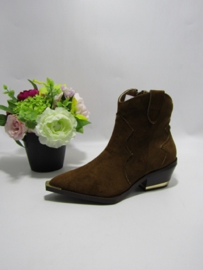 Botki damskie na obcasie (36-41) 2773 BROWN