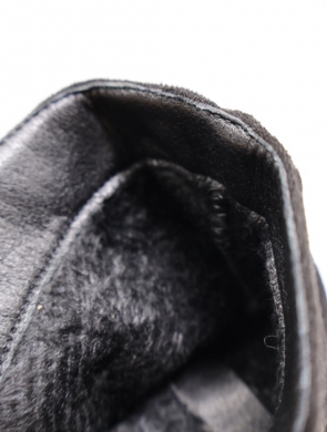 Botki damskie ocieplane na obcasie (36-41) HQ339 BLACK