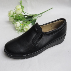 Półbuty damskie na koturnie (37-42) 123-1 BLACK