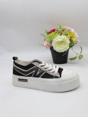 Trampki damskie na płaskim (36-41) LY098 BLACK