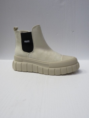 Botki damskie ocieplane na płaskim (36-41) X-92 BEIGE