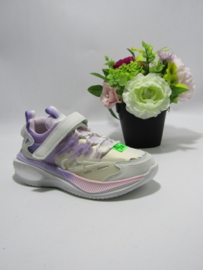Buty sportowe dziewczęce (33-38) LC906 WH/PURPLE