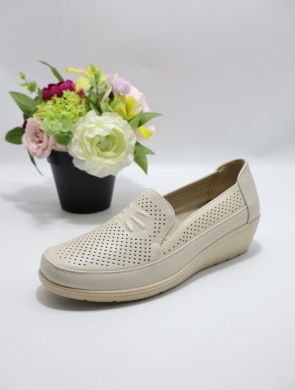 Półbuty damskie na koturnie (36-41) 25100-4 BEIGE