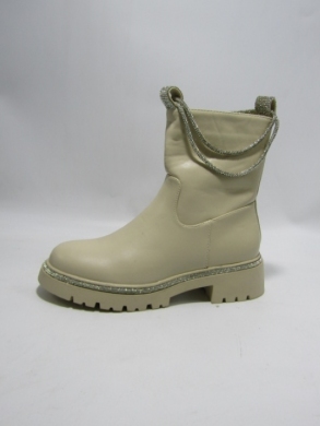 Botki damskie na płaskim (36-41) 9538 BEIGE