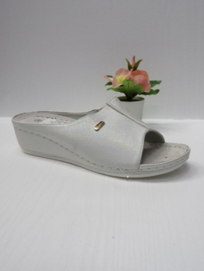 Klapki damskie na koturnie (36-41) 7AA221 SILVER
